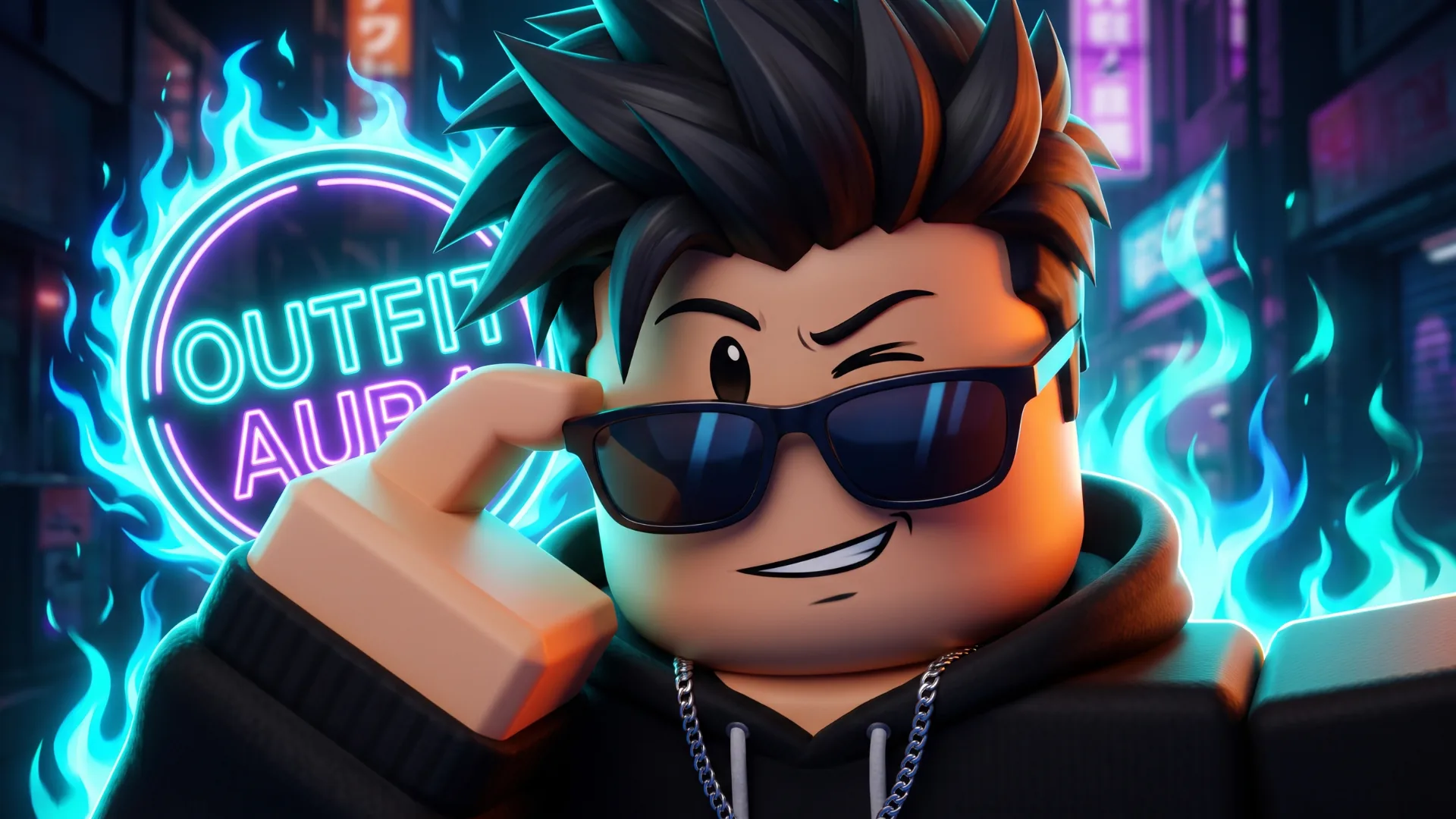 Outfit Aura Cyberpunk Sunglasses